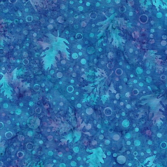 122419829 / Leaves and Dots-Multi Blue Turquoise Purple