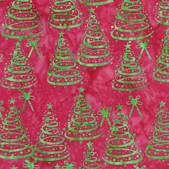 122412335 / Christmas Trees-Red Coral