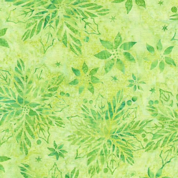 122402615 / Poinsettia Floral-Green Pistachio
