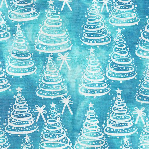 122412940 / Christmas Trees-Teal Surf