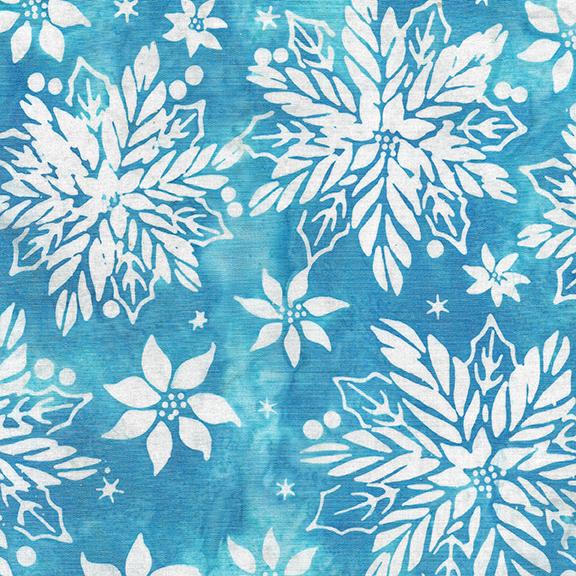122402940 / Poinsettia Floral-Teal Surf