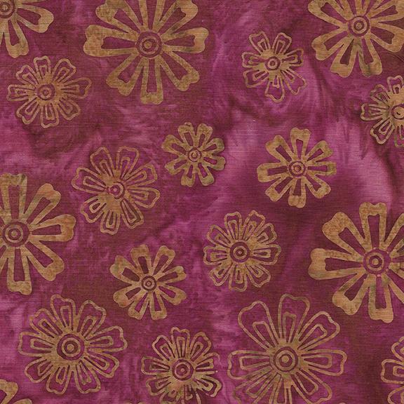 722404375 / Tossed Flowers-Red Cranberry