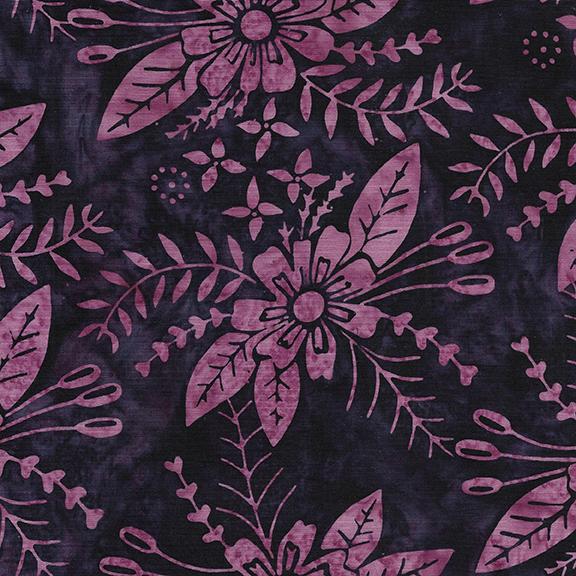 722401495 / Floral Spray-Purple Merlot