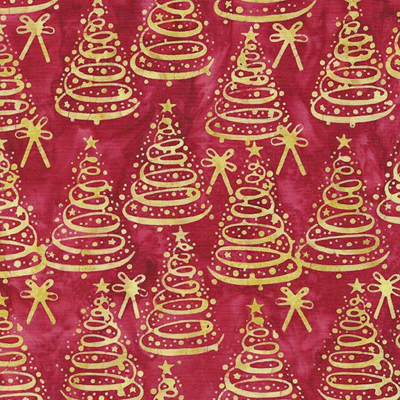 122412345 / Christmas Trees-Red Imperial