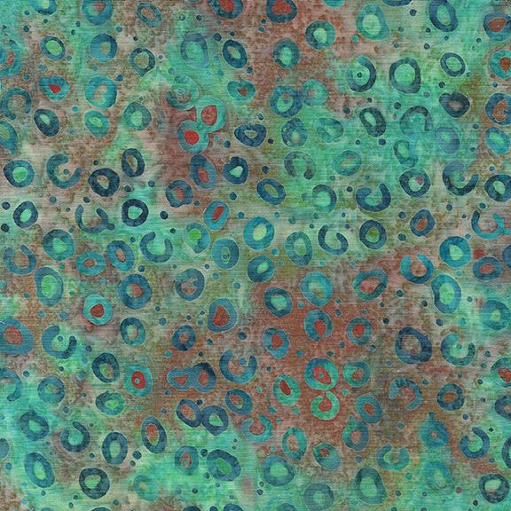 122441864 / Round and Round-Multi Red Green Teal Brown