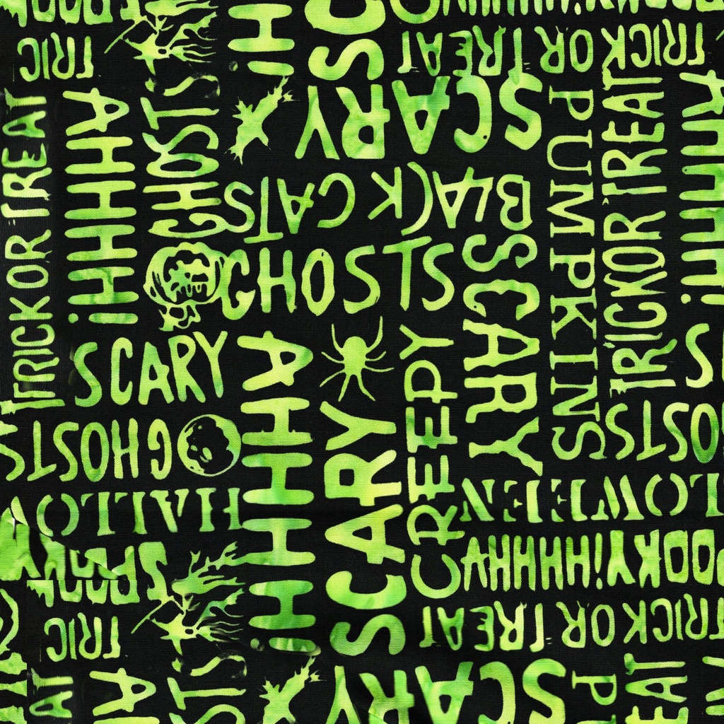 Halloween Words Black