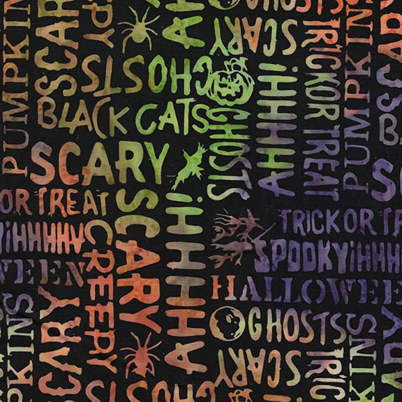 122552795 / Halloween Words Black