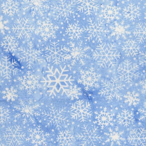 122502515 / Snowflakes Blue Chambray