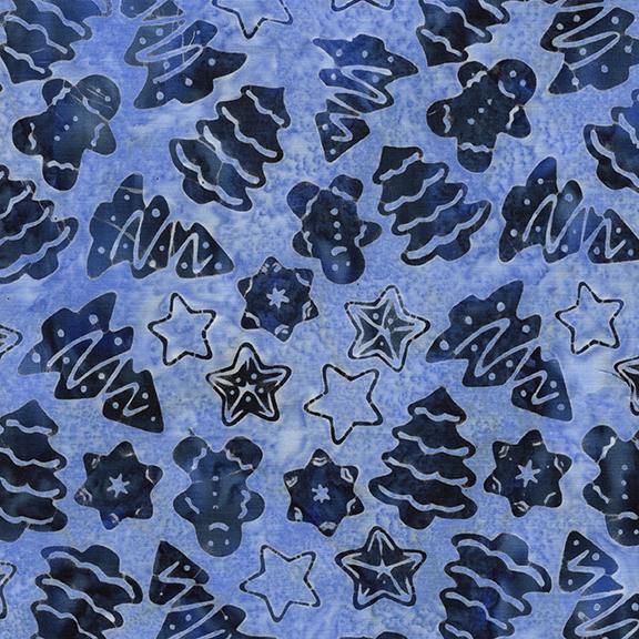 122506520 / Christmas Cookies Blue Powder Blue