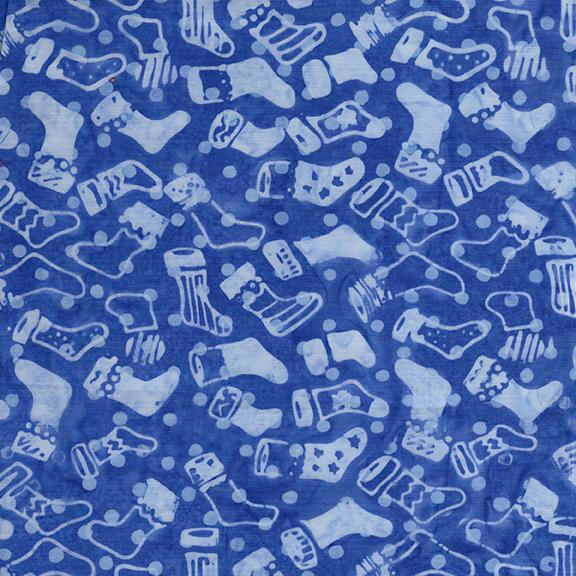 122516540 / Christmas Stockings Blue Azure