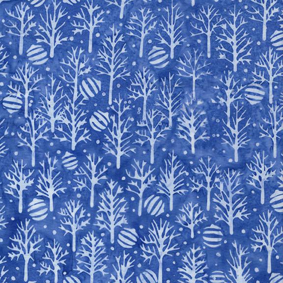 122509540 / Trees and Ornaments Blue Azure