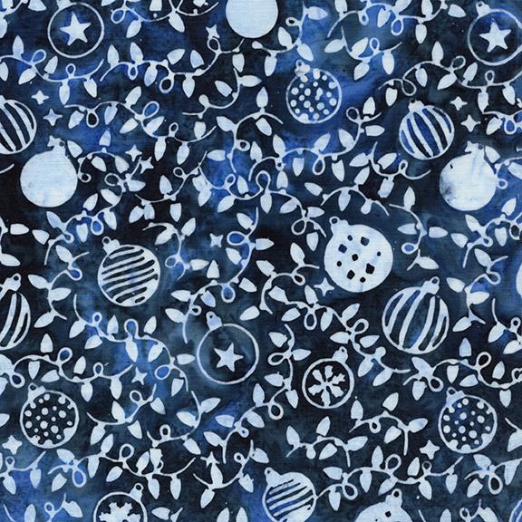 122508570 / Ornaments and Vines Blue Cornflower