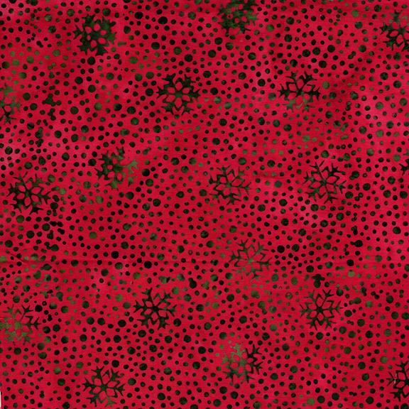 122515360 / Snowflakes and Dots Red Cherry