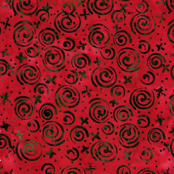 122511370 / Snowflakes and Swirls Red Cardinal