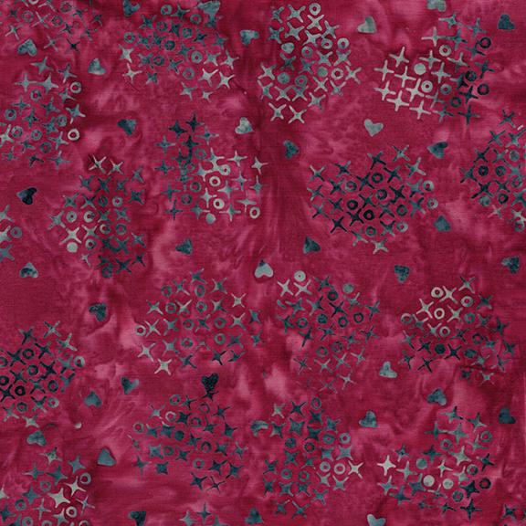 522503190 / Cross Stitch Hearts Pink Pomegranate