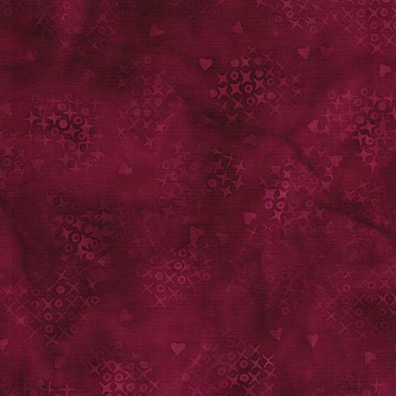 522503390 / Cross Stitch Hearts Red Burgundy