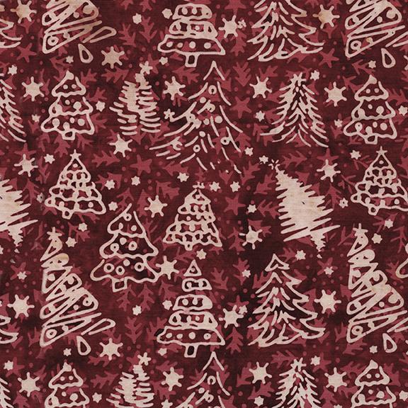 822501335 / Christmas Trees Red Coral
