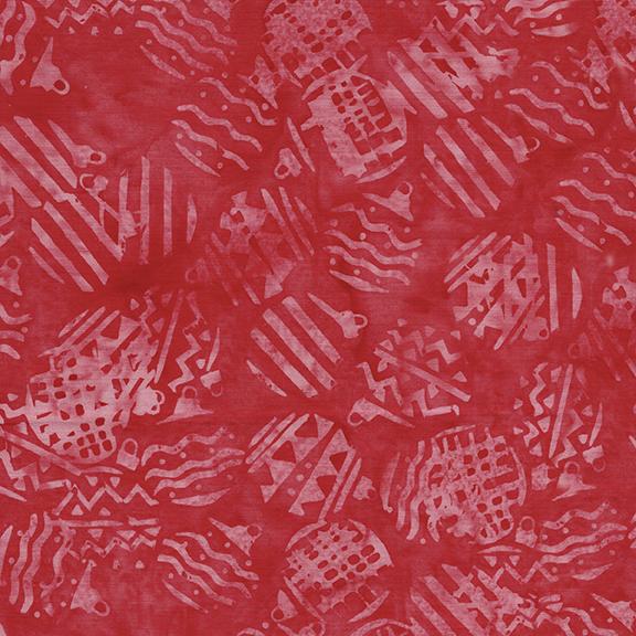 822505335 / Retro Quilted Ornaments Red Coral