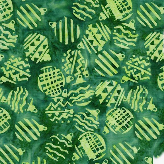 822505682 / Retro Quilted Ornaments Green Frog