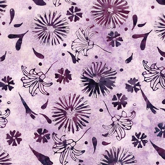 122532405 / Medium Daisies and Lillies Purple Lavender