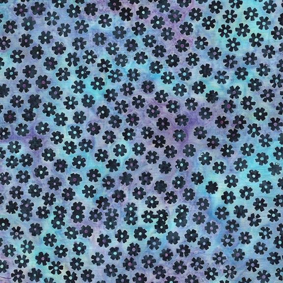 122537829 / Small Flowers Multi Blue Turquoise Purple