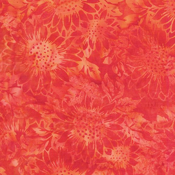 122538282 / Large Sunflowers Orange Vermillion