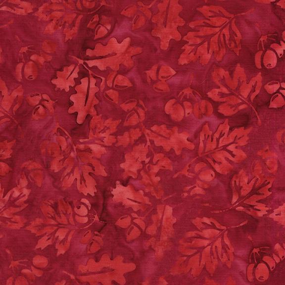 122542375 / Acorns and Leaves Red Cranberry