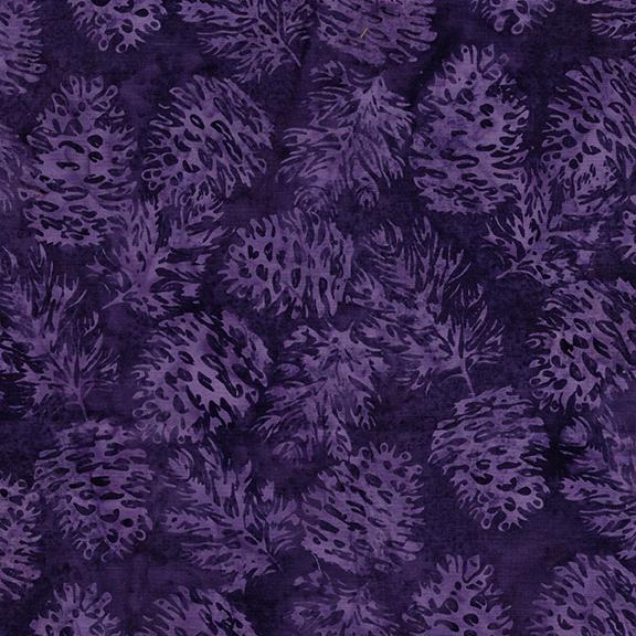 122540470 / Pinecones and Fir Sprigs Purple