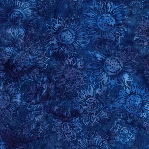 122539550 / Medium Sunflowers Blue Blueberry