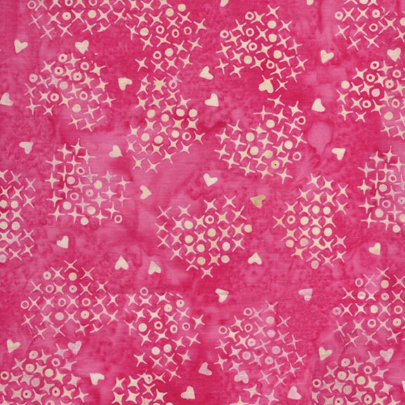 522503110 / Cross Stitch Hearts Pink Bubblegum