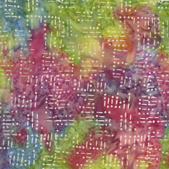 522505800 / Morse Code Words Multi Pink Yellow Blue Moonstone