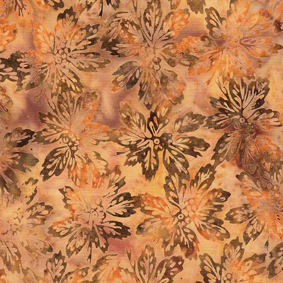 122544262 / Leaves and Berry Clusters Gold Straw