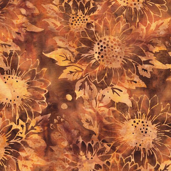 122538074 / Large Sunflowers Brown Cinnamon