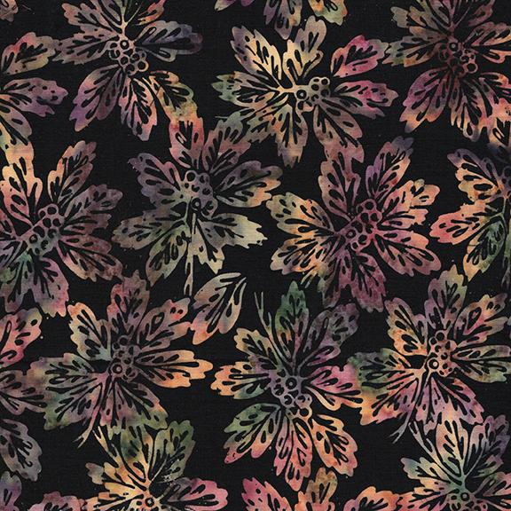 122544795 / Leaves and Berry Clusters Black