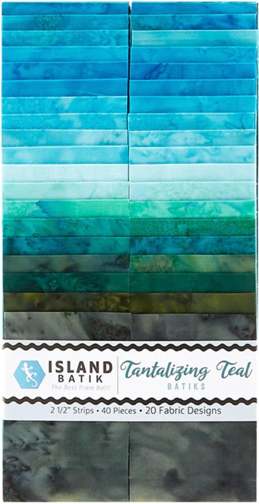 Tantalizing Teal Batiks Strip Pack