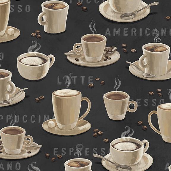 W135-003-700 / Coffee Cups-Black