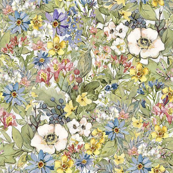 W105-022-032 / Packed Flowers-Multi