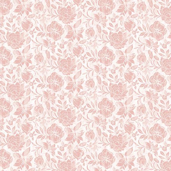 W105-026-111 / Tonal Floral-Pink