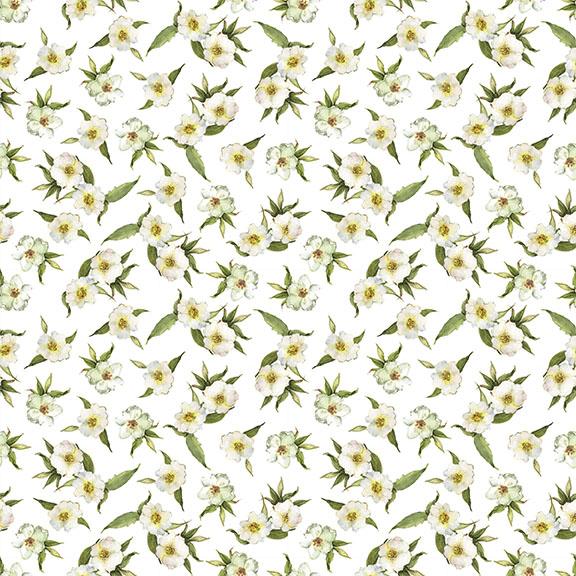 W105-016-000 / Small Floral-White