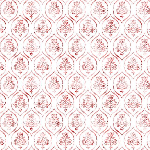 W105-017-033 / Floral Stamp-Red
