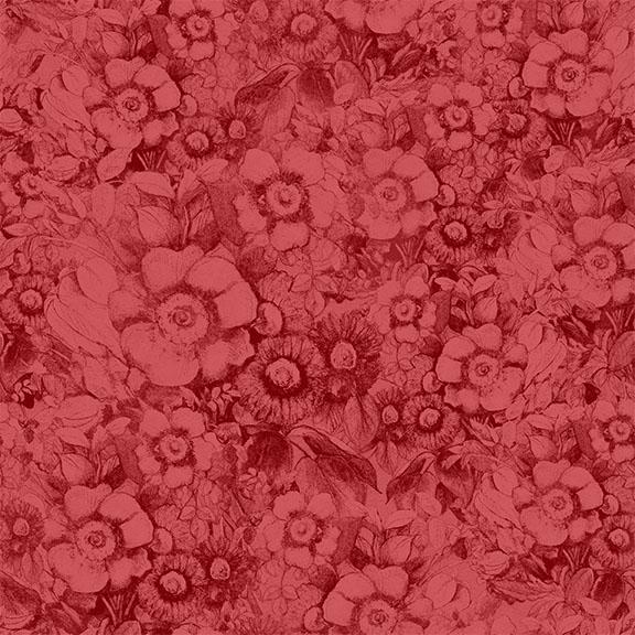 W105-015-333 / Packed Floral-Red