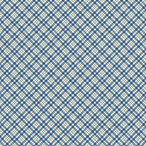 W105-018-506 / Diagonal Plaid-Blue