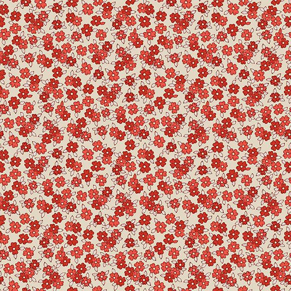 W140-008-030 / Small Floral-Red