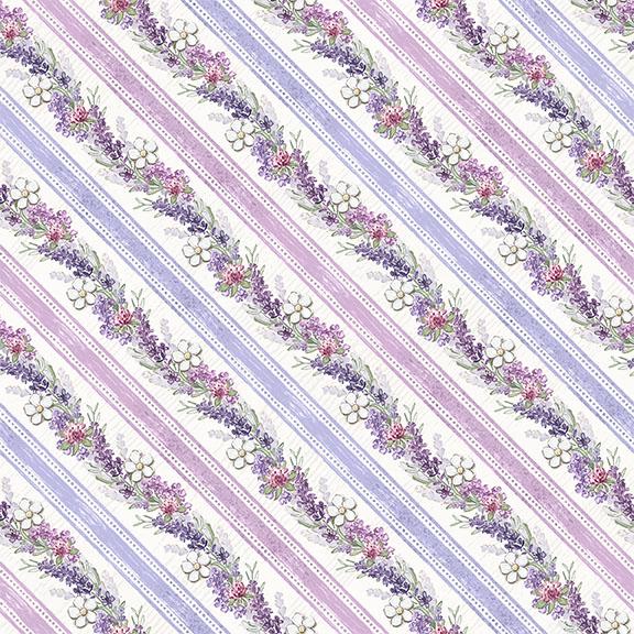 W115-010-041 / Ticking Stripe-Purple