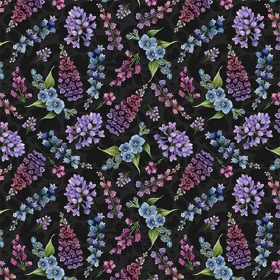 W100-006-745 / Small Floral-Black