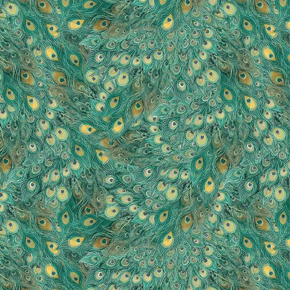 W100-011-989 / Feathers-Teal