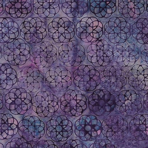 [122325425] Geometric Flower-Purple Heather