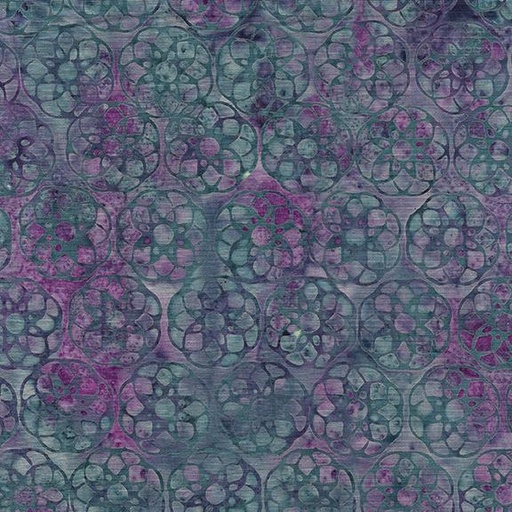 [122325828] Geometric Flower-Multi Blue Purple