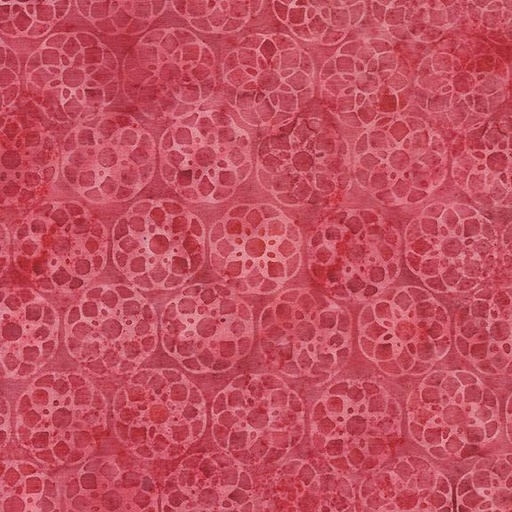 [122325335] Geometric Flower-Red Coral