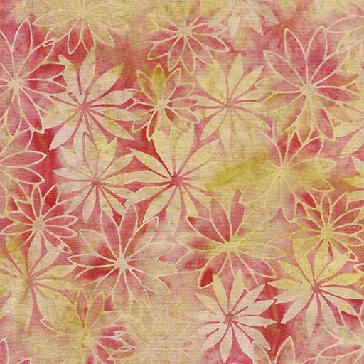 [122433810] Star Floral-Multi Pink Orange Sunset